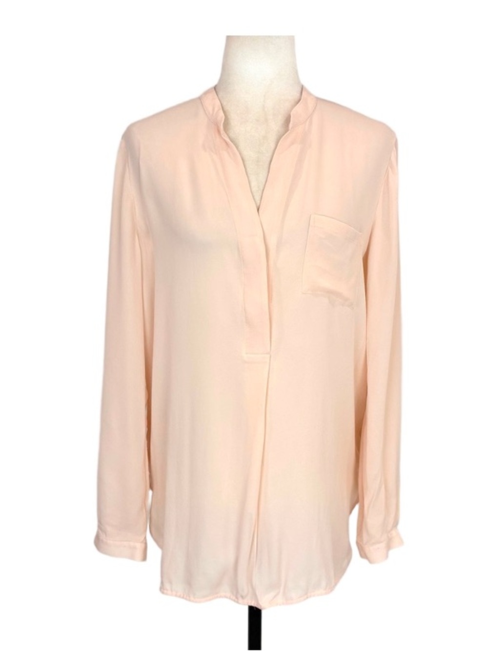 Vince peach silk blouse